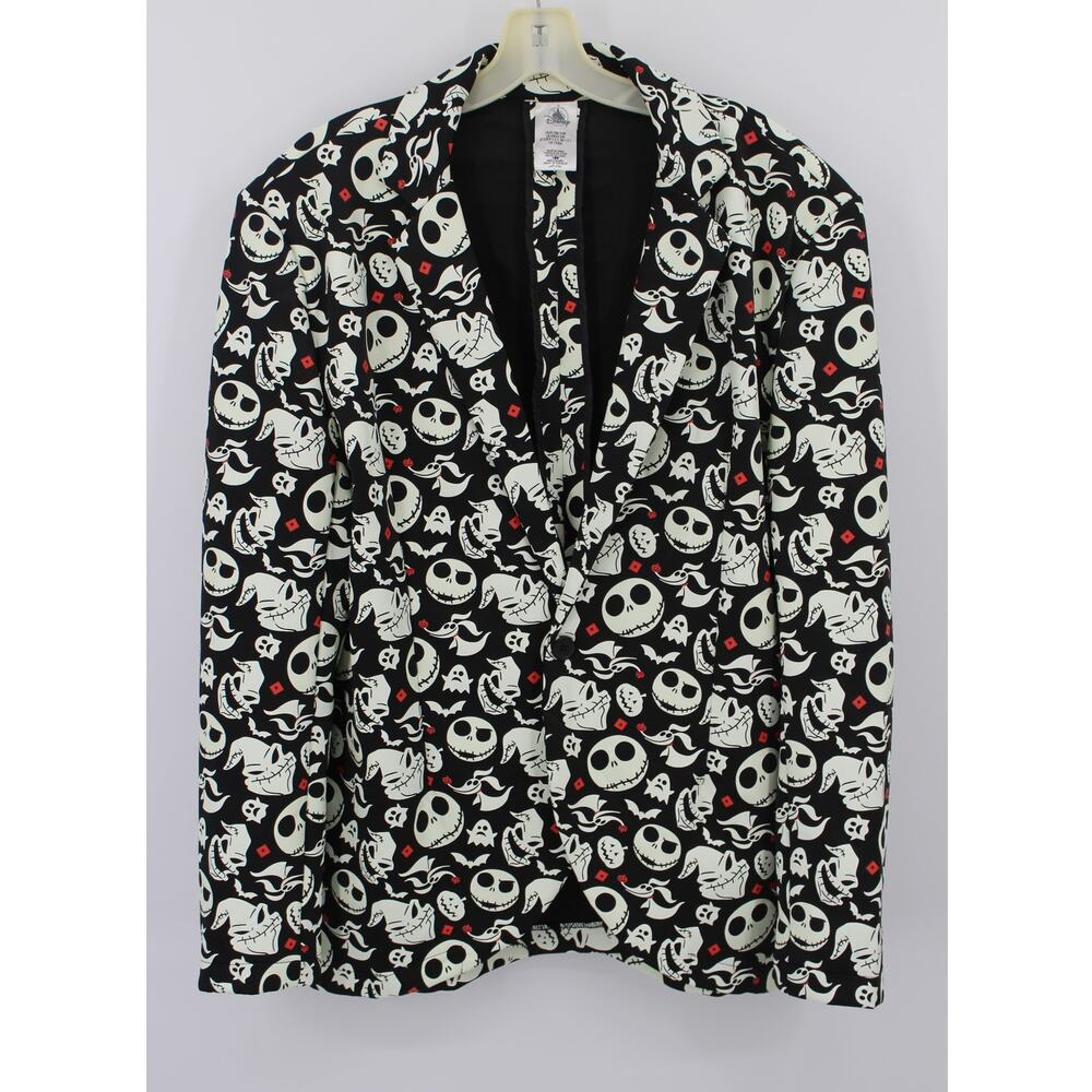 Disney Parks Jack Skellington Nightmare Christmas Glow Blazer Jacket size S/M